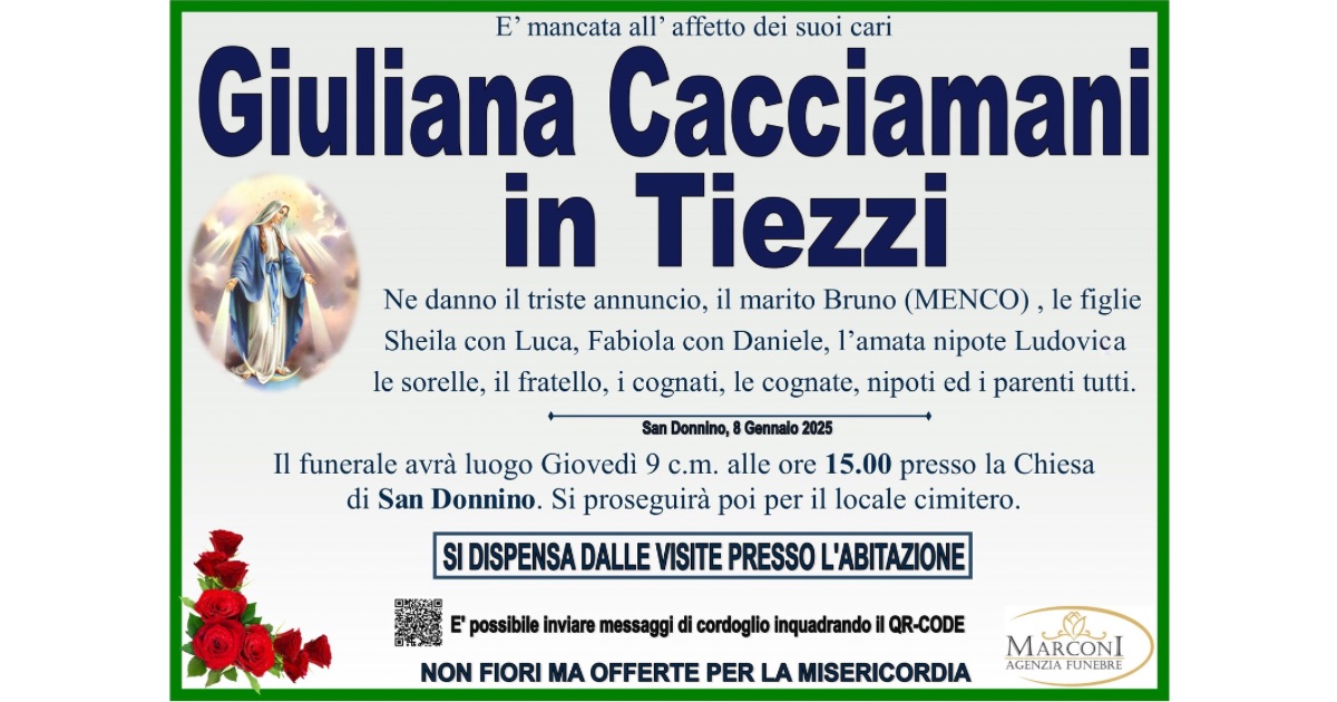 Giuliana Cacciamani in Tiezzi