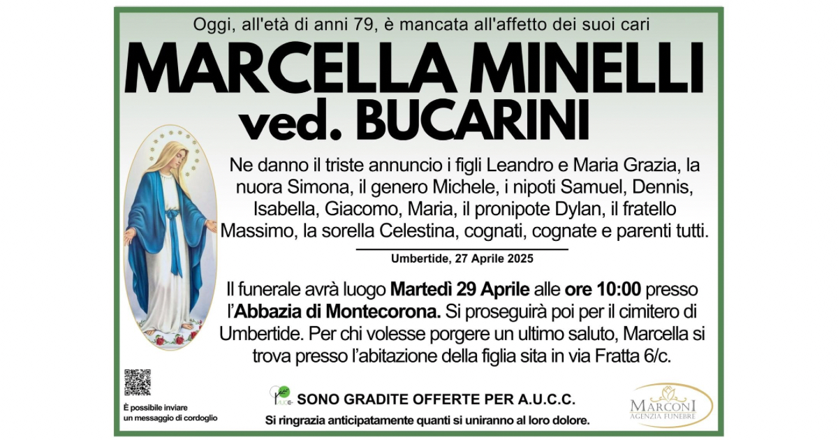 Marcella Minelli ved. Bucarini